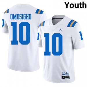 UCLA Sammy Omosigho #10 White Jersey | Premium Stitched NCAA Football Youth Apparel 61904025