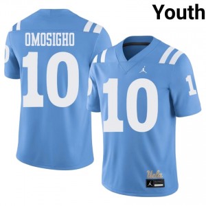 #10 Sammy Omosigho Bruins Light Blue Throwback Jersey | Authentic Stitch Youth Player Football Gear 46630522